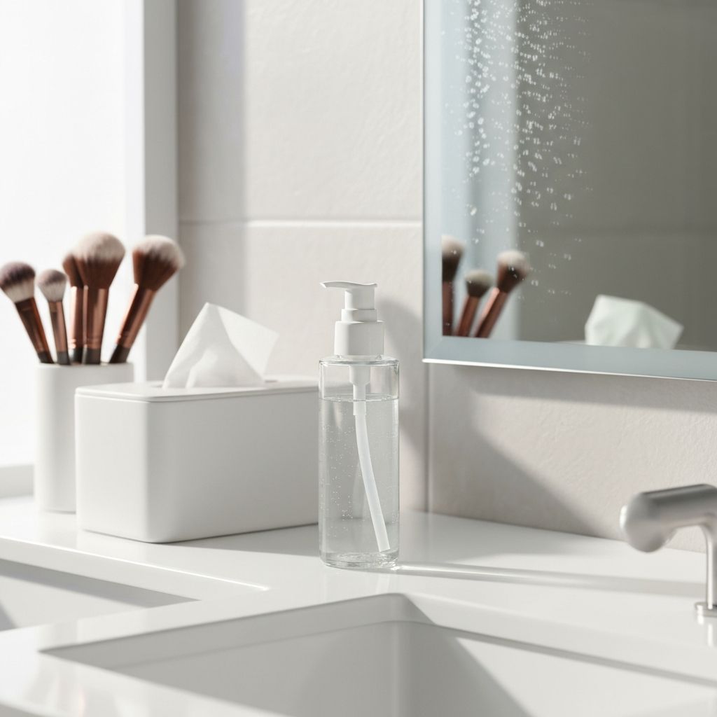 Tonik do twarzy orzeźwiający w butelce z pompką